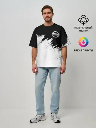 Мужская футболка оверсайз / NISSAN | НИССАН