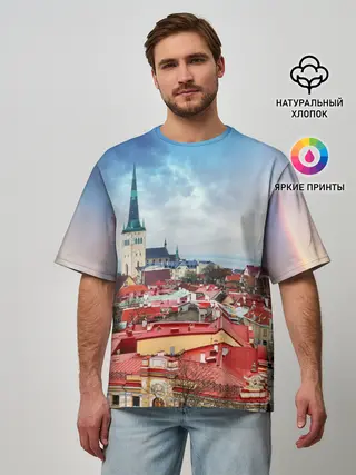 Мужская футболка оверсайз / Таллин