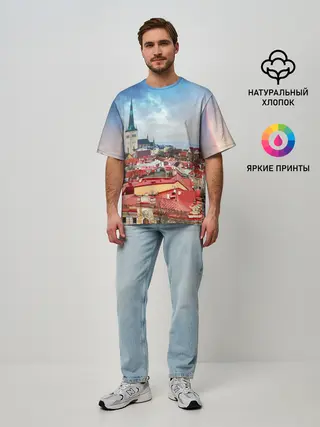 Мужская футболка оверсайз / Таллин