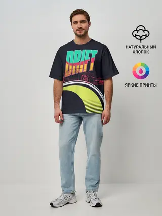 Мужская футболка оверсайз / Drift Style