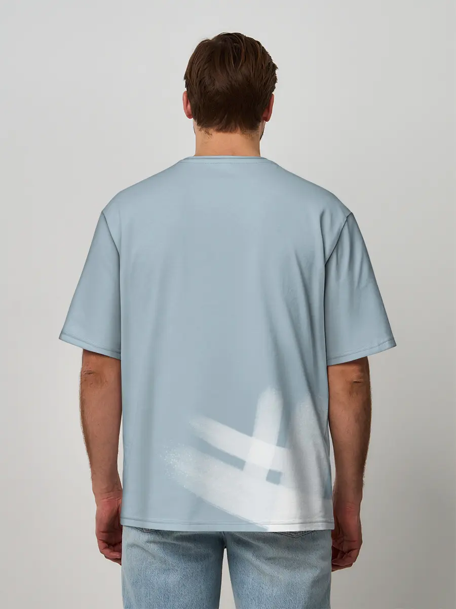 Мужская футболка оверсайз / Туманы