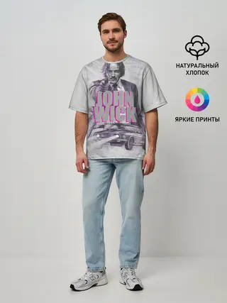 Мужская футболка оверсайз / John Wick