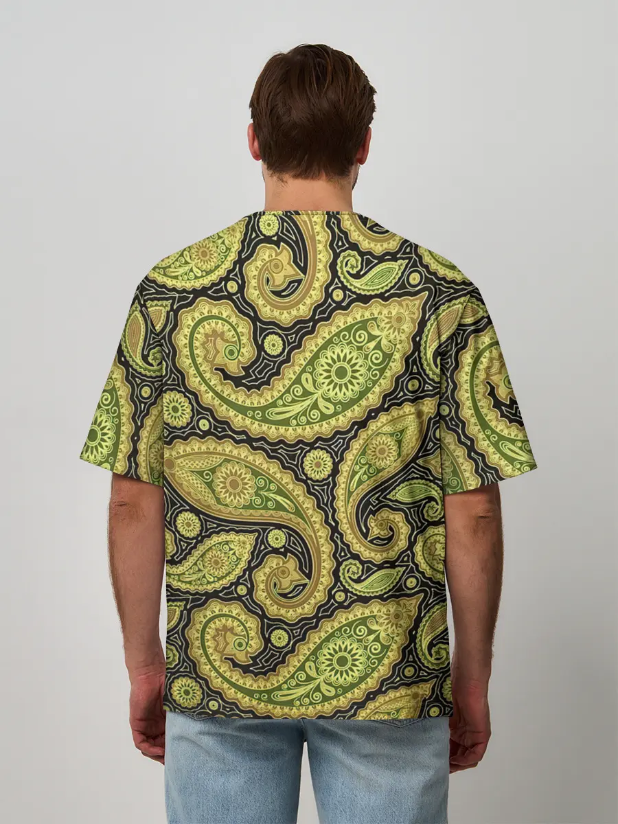 Мужская футболка оверсайз / Молекулярная хна