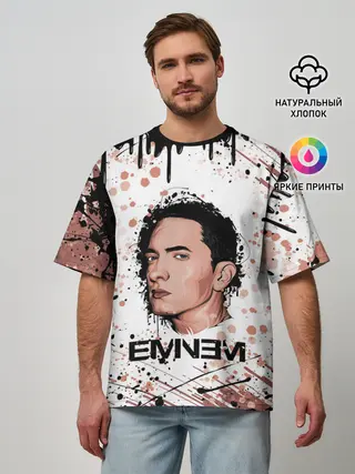 Мужская футболка оверсайз / EMINEM | ЭМИНЕМ
