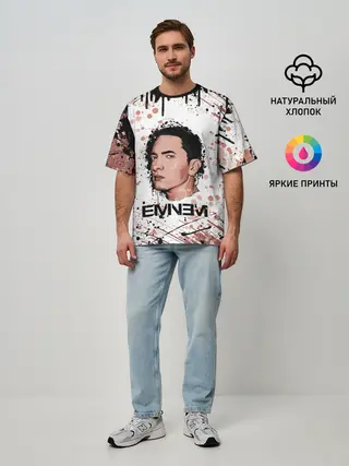 Мужская футболка оверсайз / EMINEM | ЭМИНЕМ