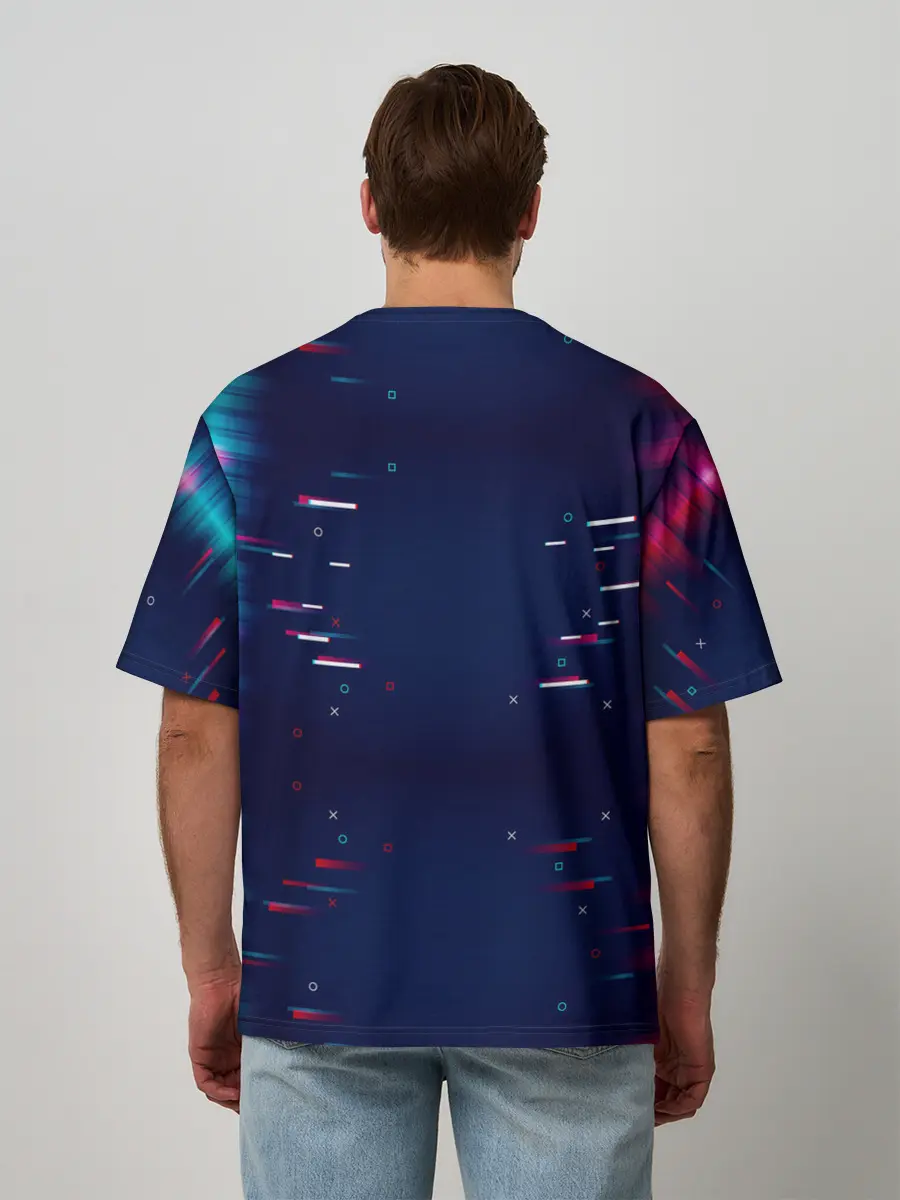 Мужская футболка оверсайз / Game Over