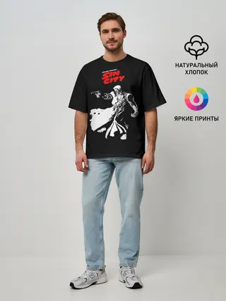 Мужская футболка оверсайз / Sin City - Marv