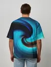 Мужская футболка оверсайз / BLUE HOLE | SPACE