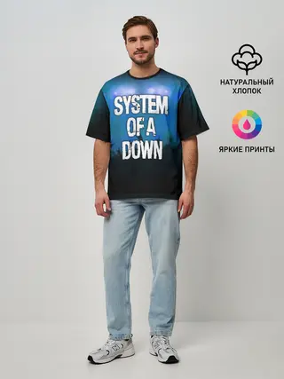 Мужская футболка оверсайз / System of a Down