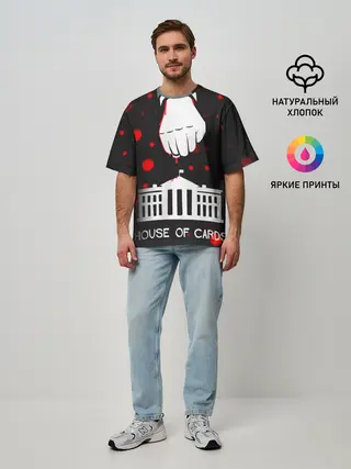 Мужская футболка оверсайз / true detective