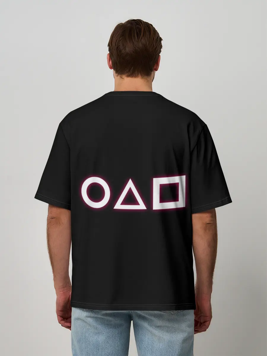 Мужская футболка оверсайз / Неон