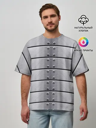 Мужская футболка оверсайз / Metal Armor