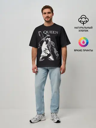 Мужская футболка оверсайз / Queen