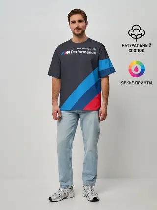 Мужская футболка оверсайз / BMW Performance