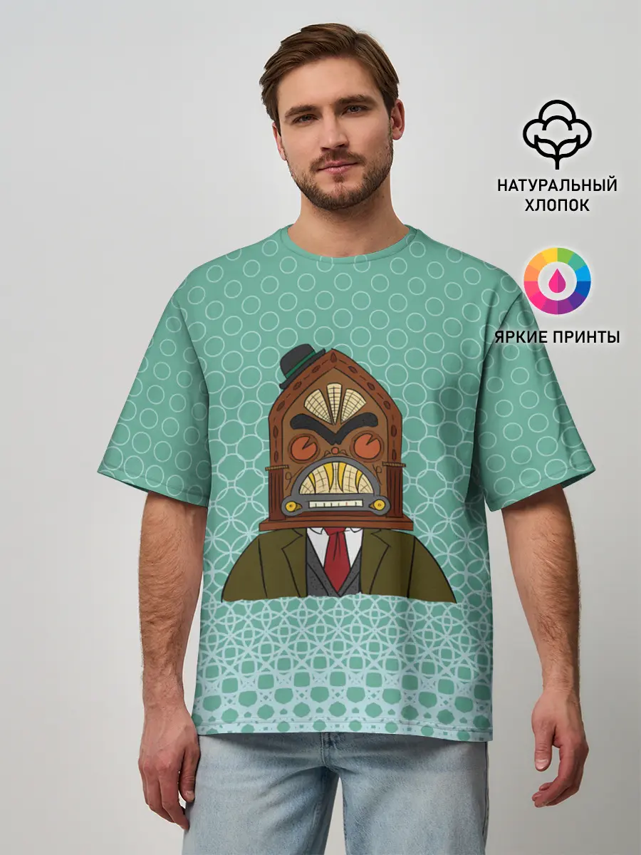 Мужская футболка оверсайз / Radiohead | Радиохед | Logo