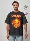 Мужская футболка оверсайз / CYBERPUNK 2077 SAMURAI