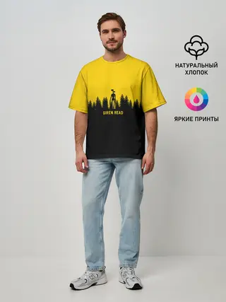 Мужская футболка оверсайз / Siren Head