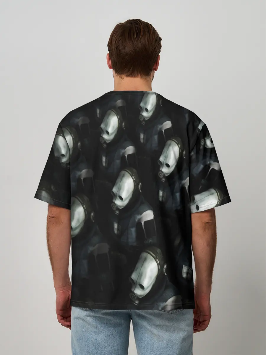 Мужская футболка оверсайз / half-life