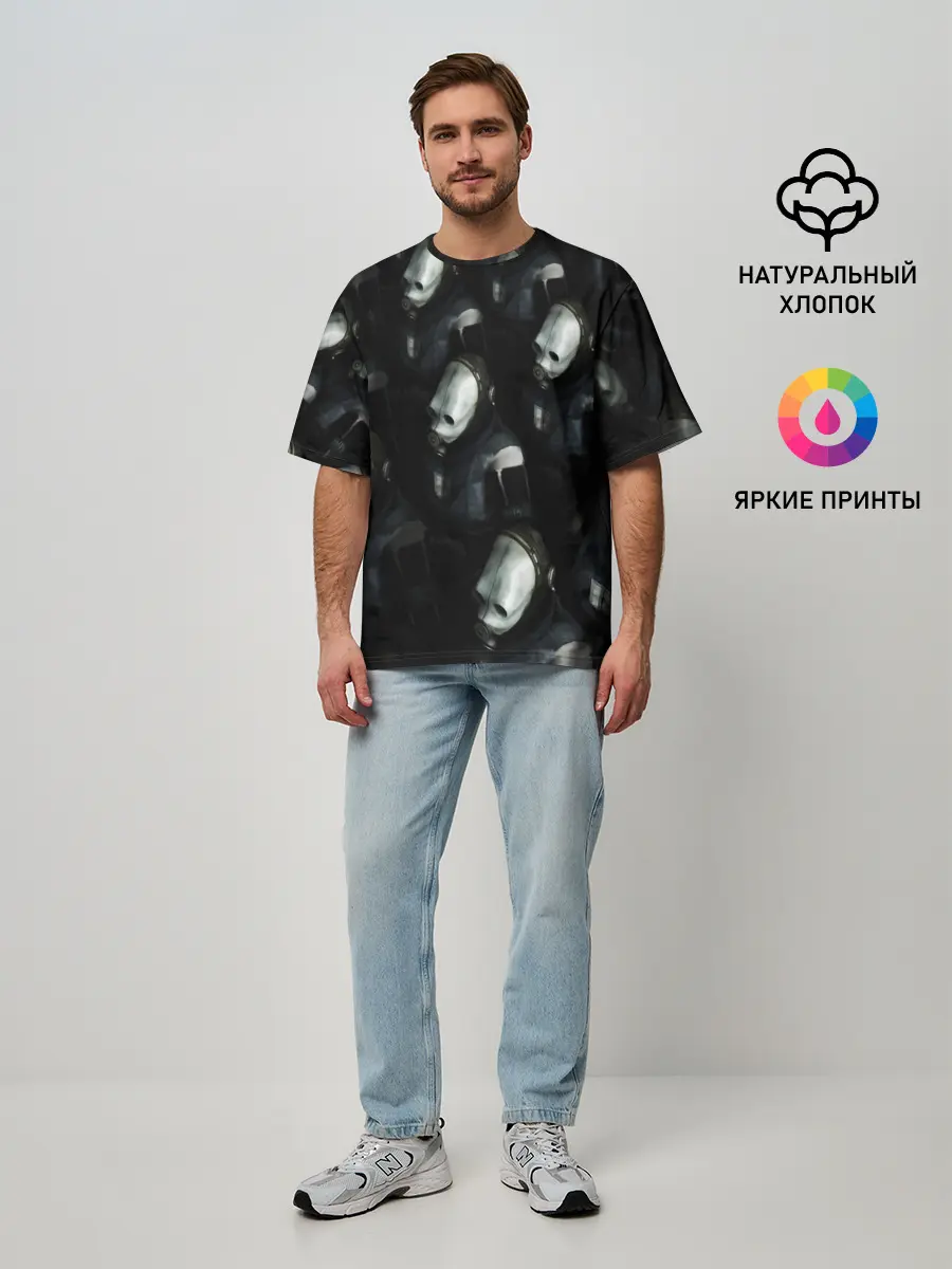 Мужская футболка оверсайз / half-life