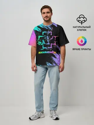 Мужская футболка оверсайз / RAMMSTEIN
