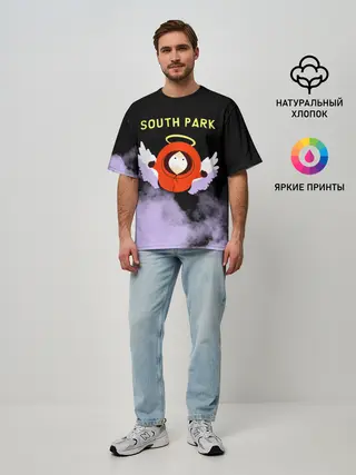 Мужская футболка оверсайз / Кенни реально умер | Южный парк