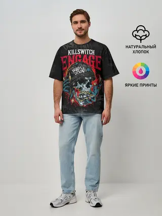 Мужская футболка оверсайз / Killswitch Engage