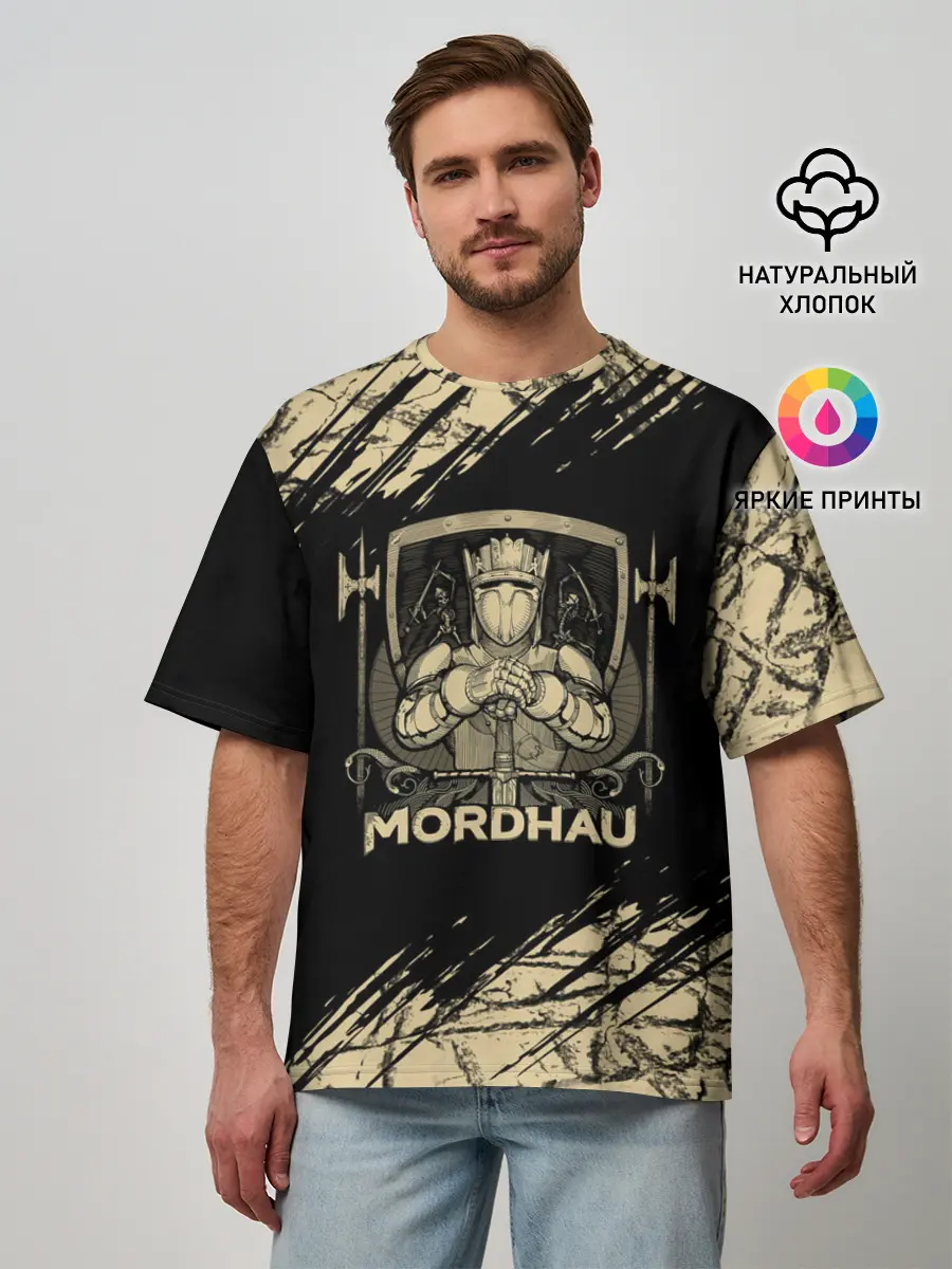 Мужская футболка оверсайз / Mordhau