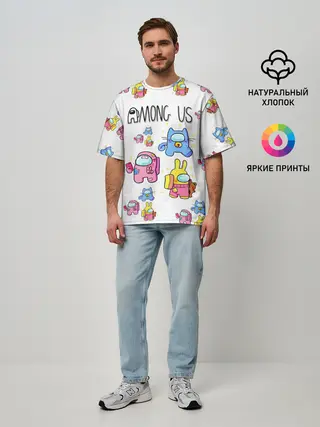 Мужская футболка оверсайз / Among Us