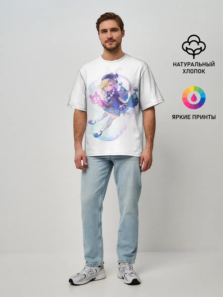 Мужская футболка оверсайз / ЦИ ЦИ | GENSHIN IMPACT