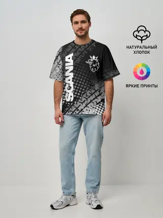 Мужская футболка оверсайз / Scania