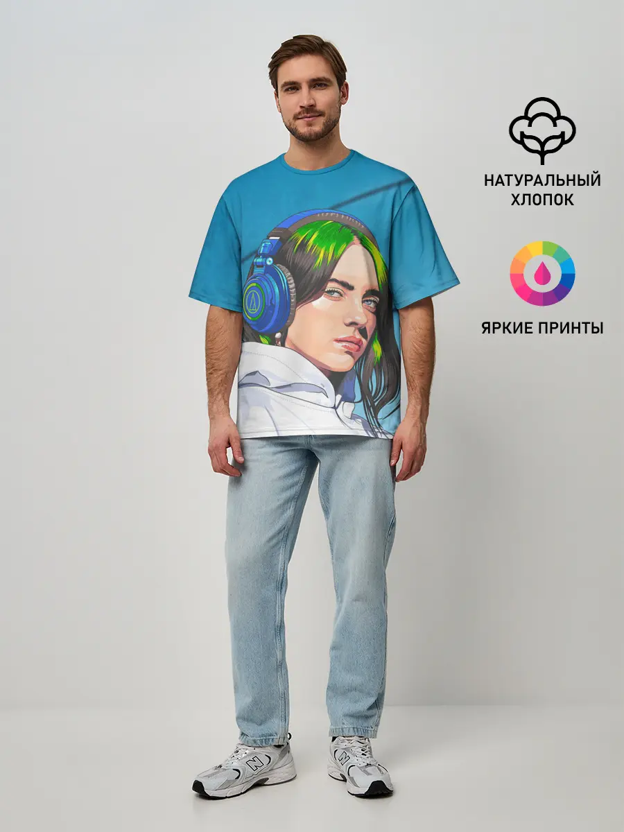 Мужская футболка оверсайз / БИЛЛИ АЙЛИШ