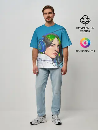 Мужская футболка оверсайз / БИЛЛИ АЙЛИШ