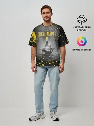 Мужская футболка оверсайз / LITTLE NIGHTMARES 2