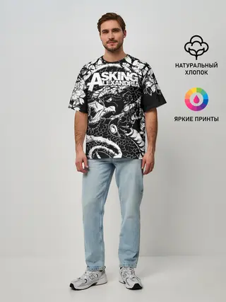 Мужская футболка оверсайз / Asking Alexandria