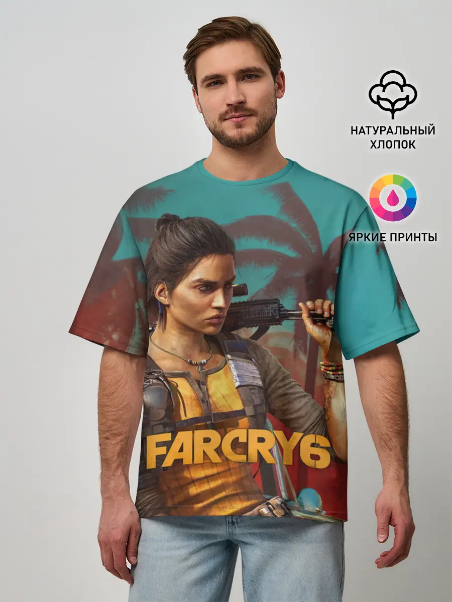 Мужская футболка оверсайз / Far Cry Dani Rojas
