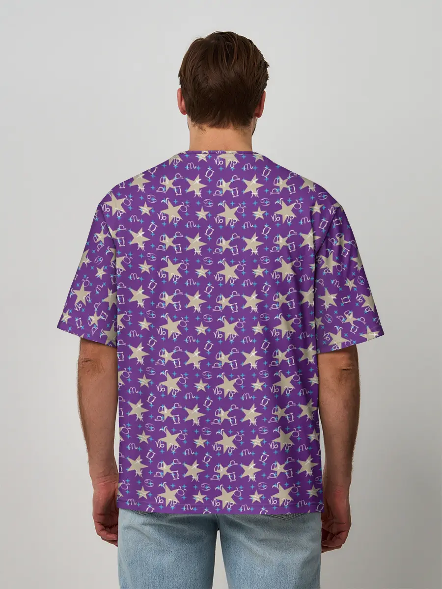 Мужская футболка оверсайз / Знаки Зодиака