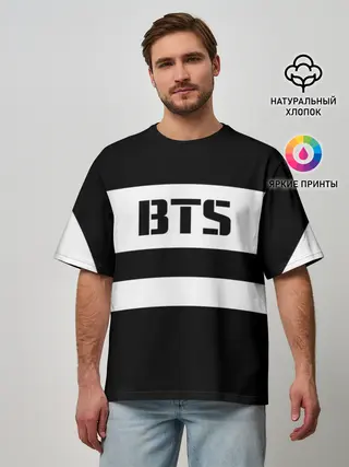 Мужская футболка оверсайз / BTS