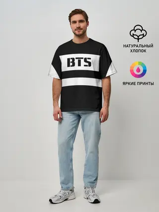 Мужская футболка оверсайз / BTS