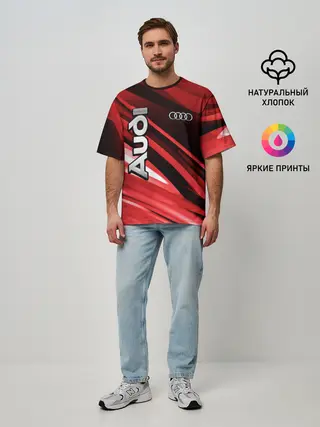 Мужская футболка оверсайз / Audi