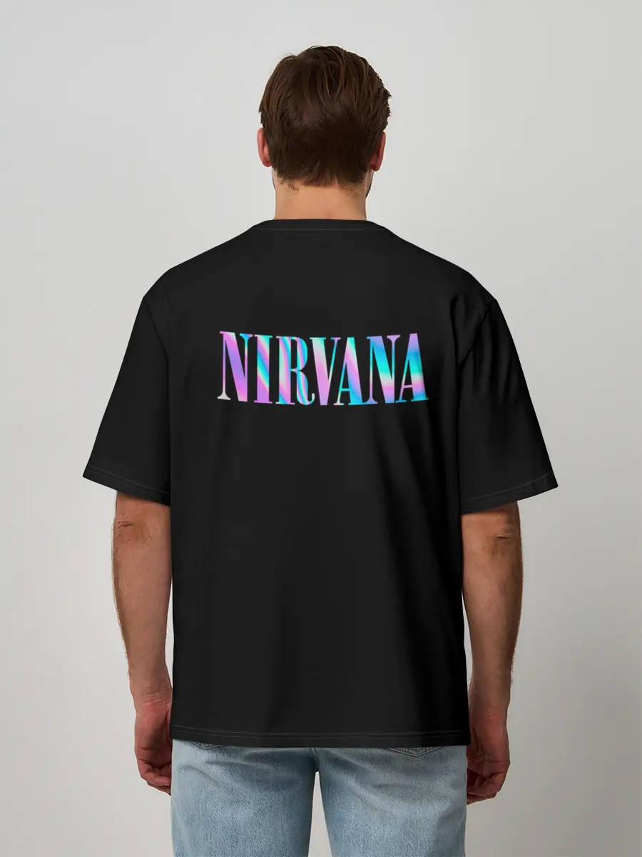 Мужская футболка оверсайз / Nirvana