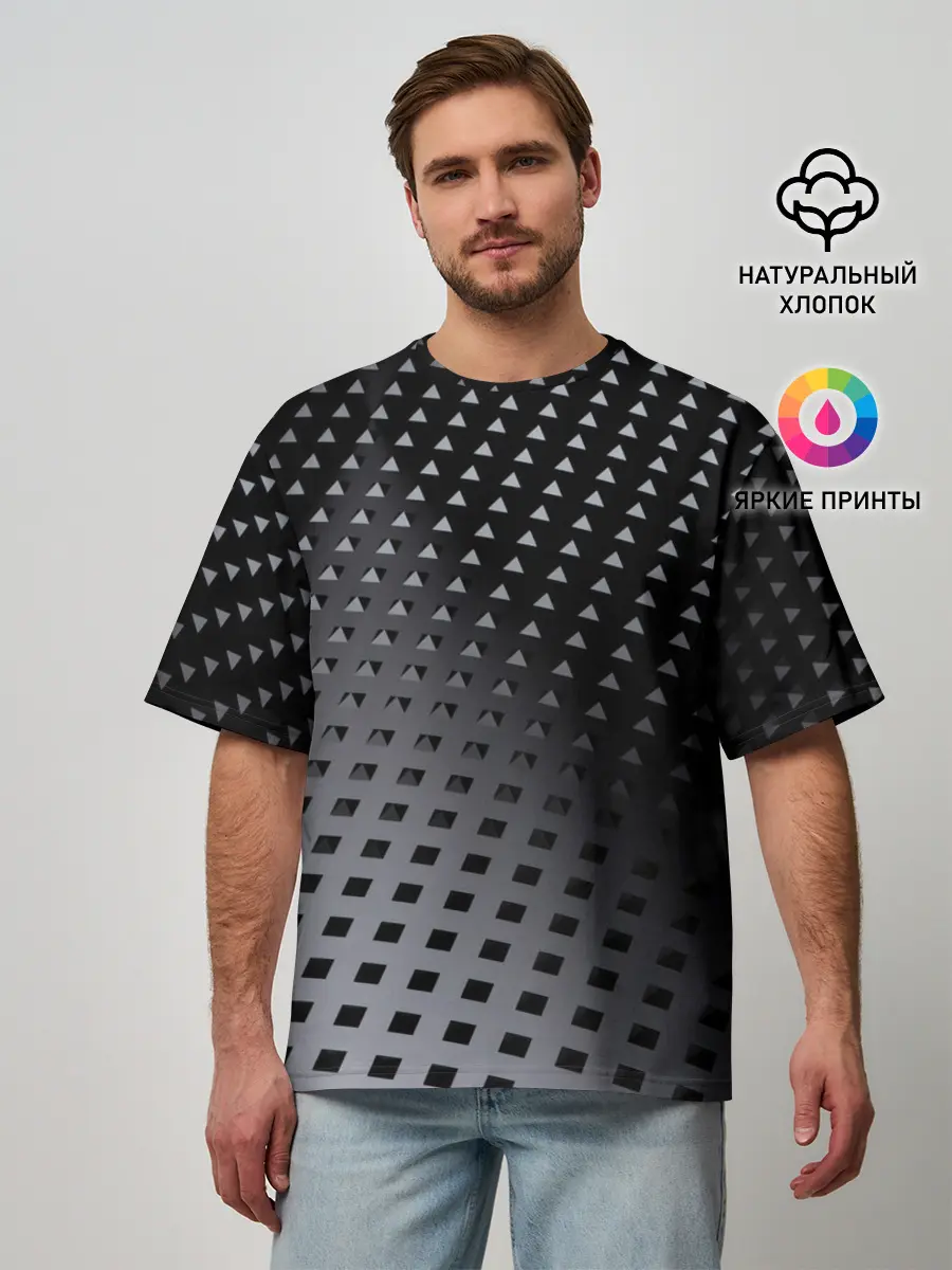 Мужская футболка оверсайз / Текстура.