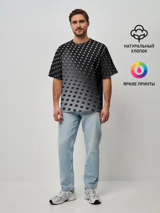 Мужская футболка оверсайз / Текстура.