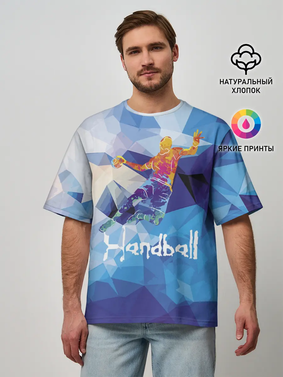Мужская футболка оверсайз / Handball
