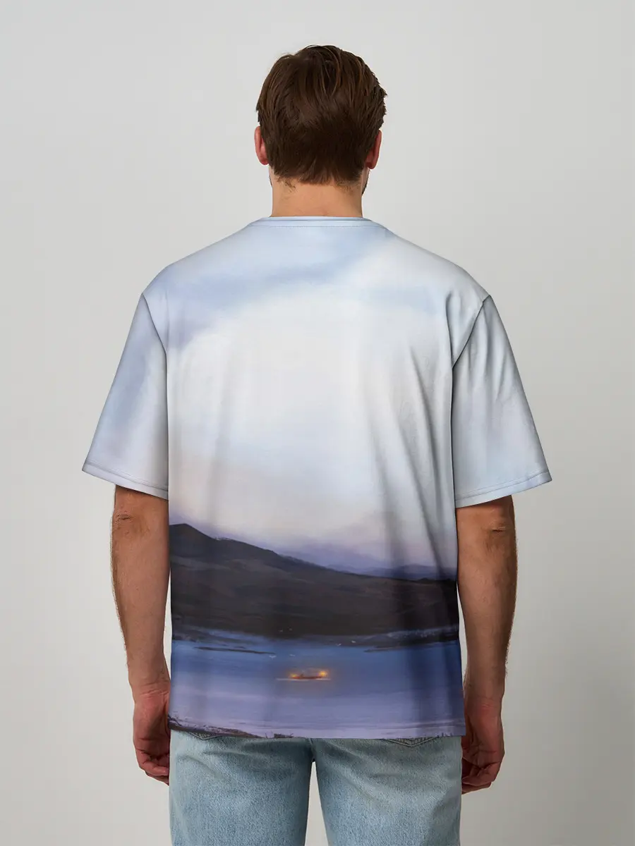 Мужская футболка оверсайз / DEATH STRANDING