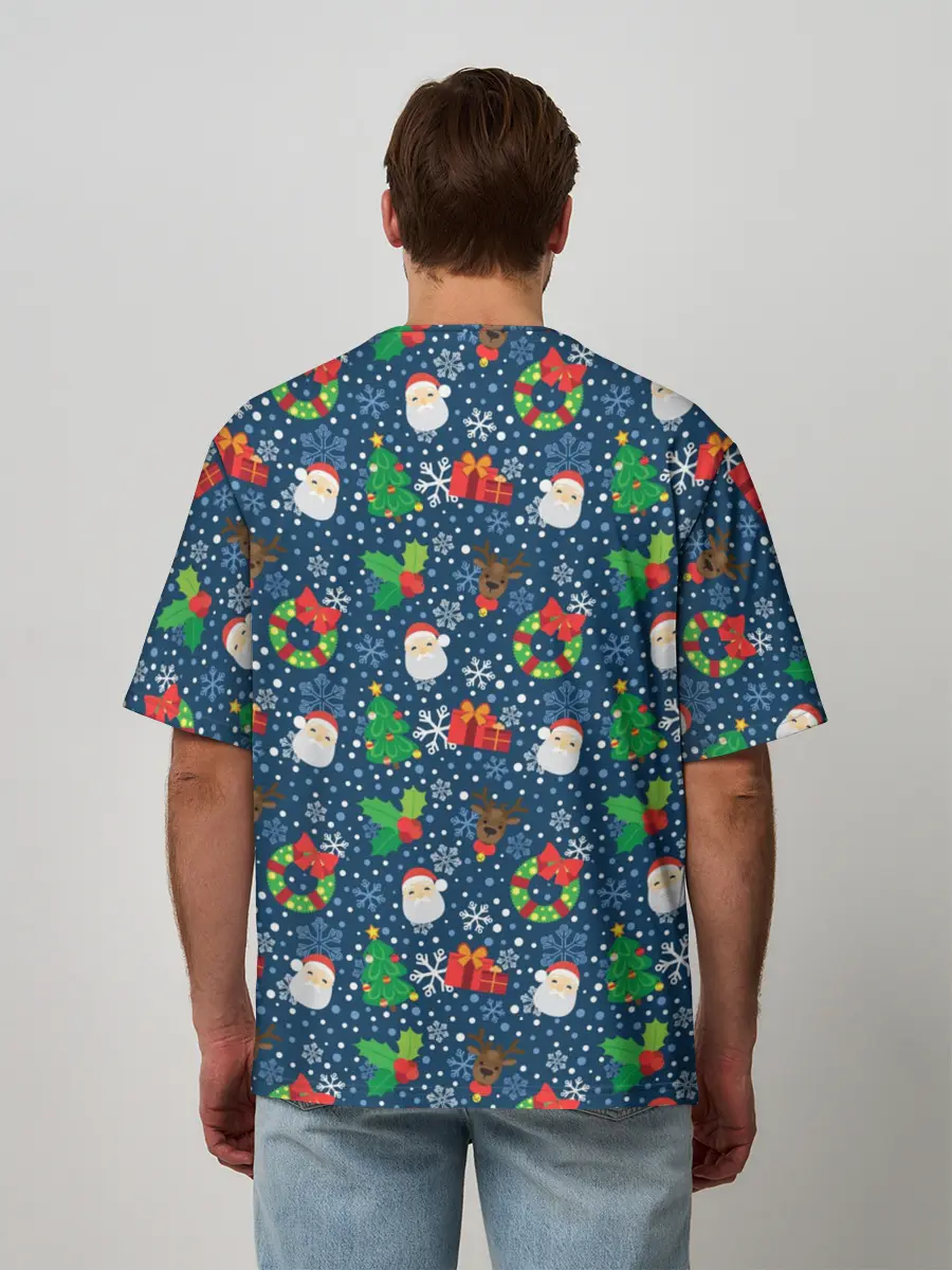 Мужская футболка оверсайз / Праздник