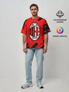 Мужская футболка оверсайз / AC MILAN / МИЛАН