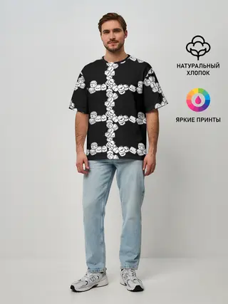 Мужская футболка оверсайз / Зефирки