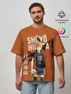 Мужская футболка оверсайз / Шоё Хината иероглифы Haikyuu!!