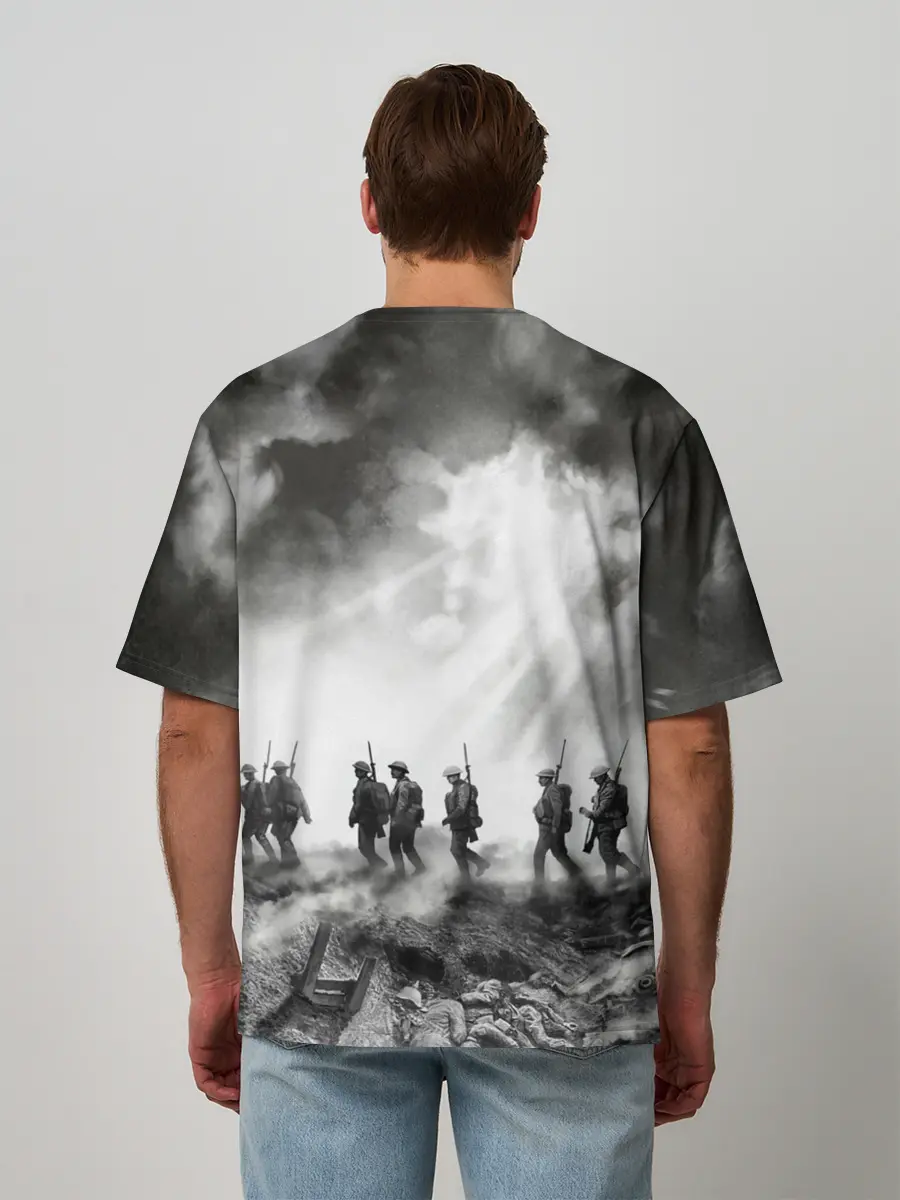 Мужская футболка оверсайз / Sabaton