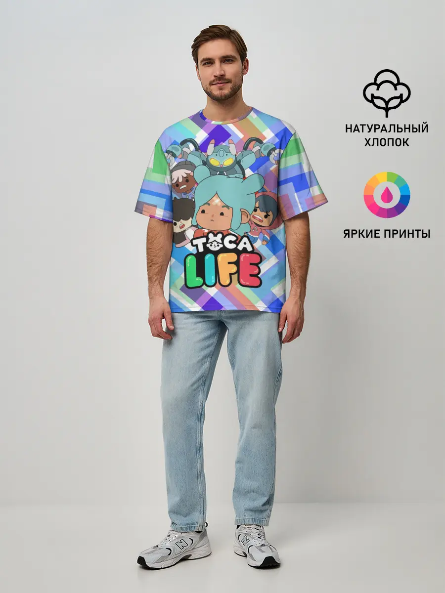 Мужская футболка оверсайз / Toca Boca | Тока Бока